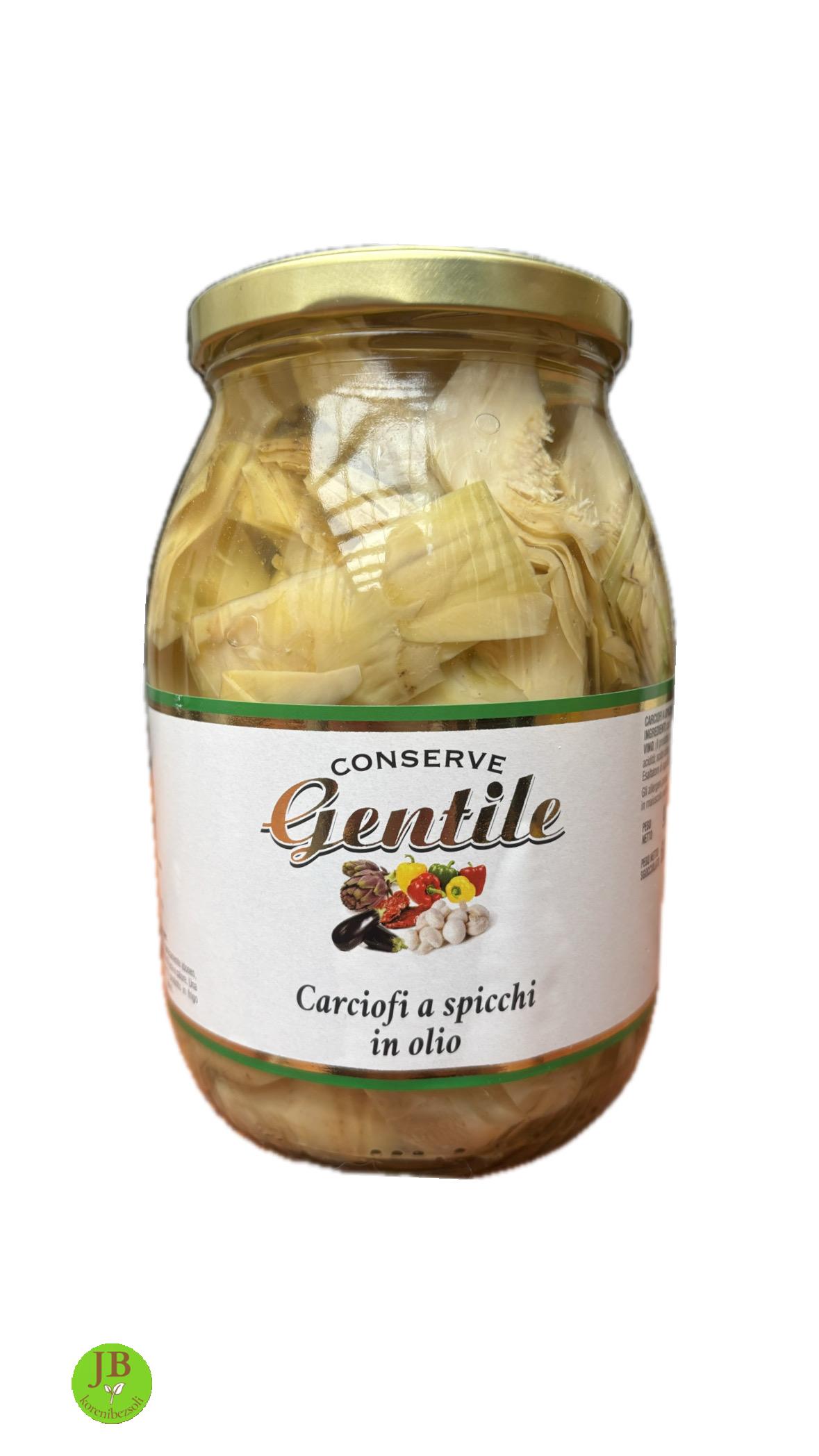 GENTILE - artyčoky ve slunečnicovém oleji 900 gr